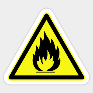 Highly flammable Sticker